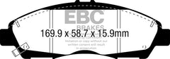 EBC 2017+ GMC Acadia (2nd Gen) 2.5L Yellowstuff Front Brake Pads