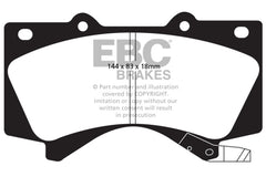 EBC 08+ Lexus LX570 5.7 Extra Duty Front Brake Pads