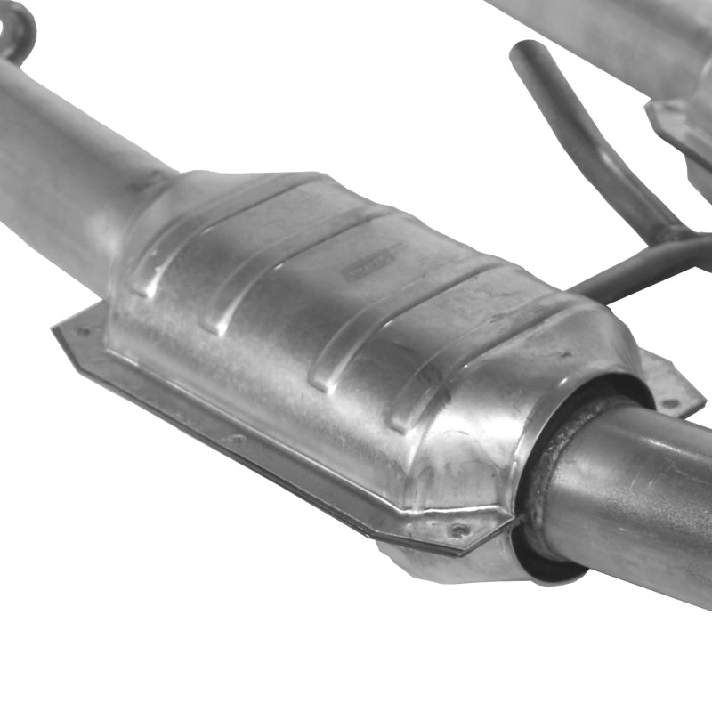 BBK 79-93 Mustang 5.0 Short Mid H Pipe With Catalytic Converters 2-1/2 For BBK Long Tube Headers