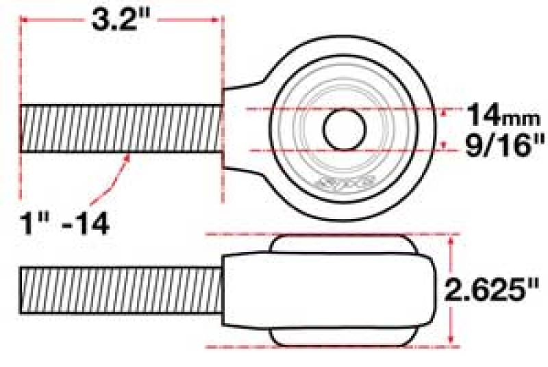 SPC Performance XAXIS Rod End Ball Joint