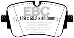 EBC 16-18 Audi Q7 Yellowstuff Rear Brake Pads