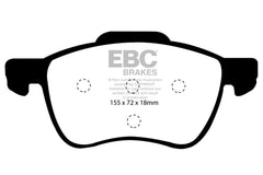 EBC 01-05 Volvo S60 2.3 Turbo T5 Yellowstuff Front Brake Pads