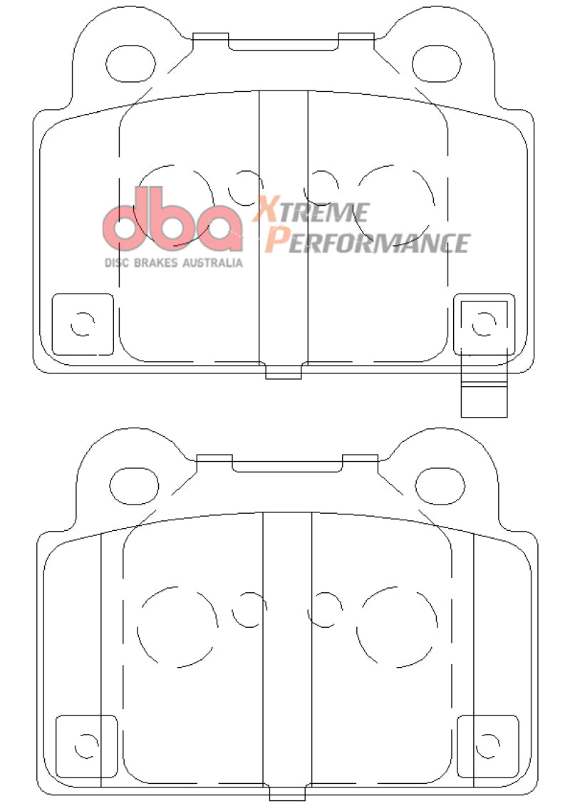 وسادات الفرامل الخلفية DBA 08-14 Mitsubishi EVO XP650