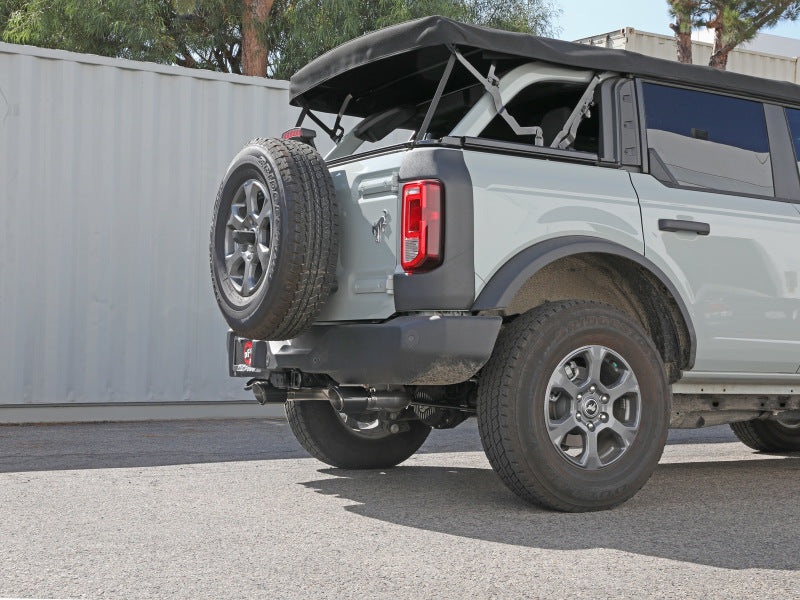 aFe 2021+ Ford Bronco L4-2.3L (t) / V6-2.7L (tt) Vulcan 3in. إلى 2.5in. SS Cat-Back - Carbon