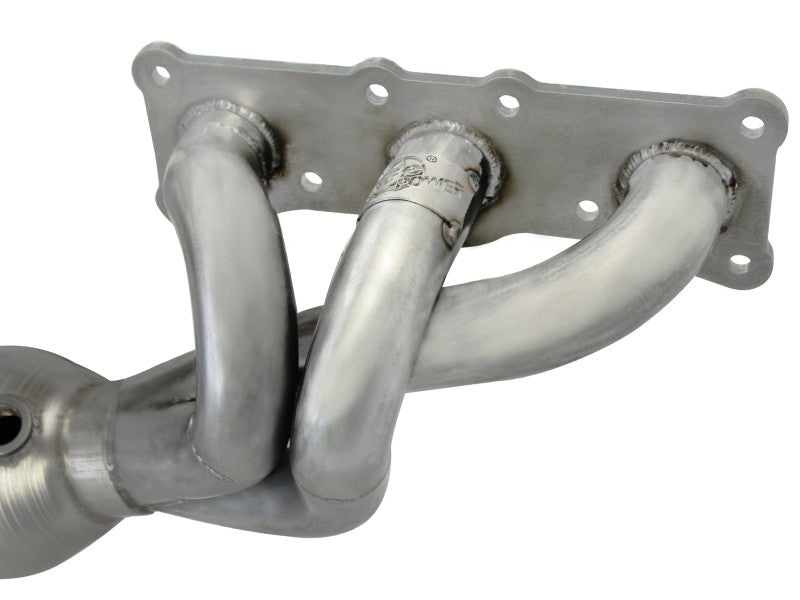 aFe 08-13 BMW 128i (E82/88) L6 3.0L Twisted Steel 304 Long Tube Header with Cat