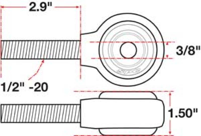 SPC Performance XAXIS Rod End Ball Joint