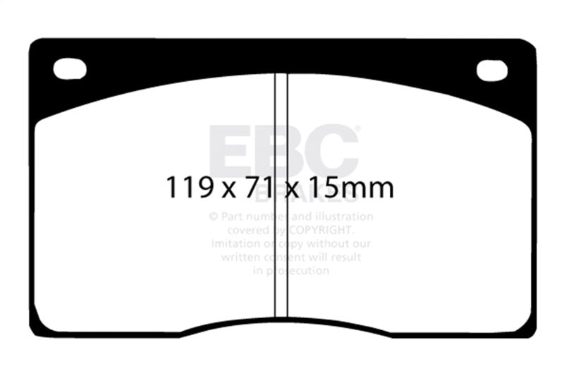 EBC 93-97 Aston Martin DB7 3.2 Supercharged Yellowstuff Front Brake Pads