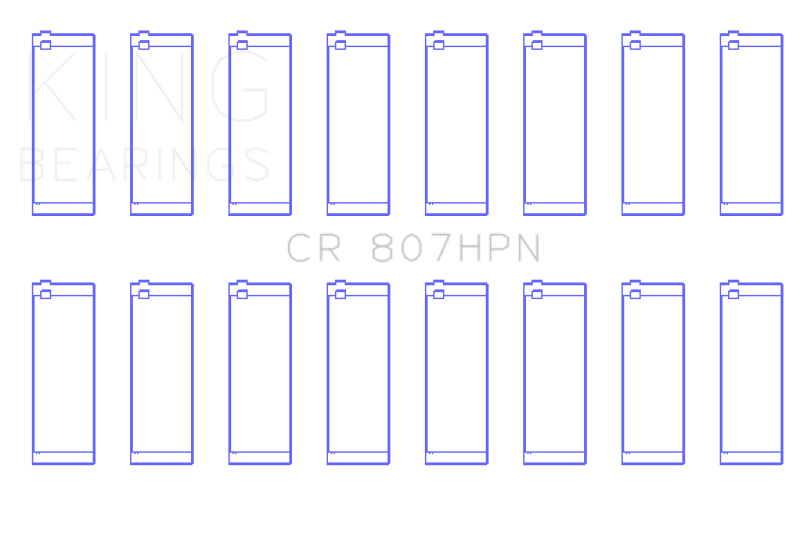 King Chevy LS1 / LS6 / LS3 (Size 011) Performance Rod Bearing Set