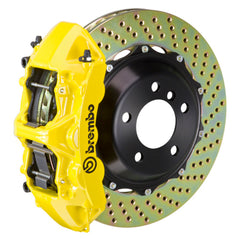 بريمبو 00-03 M5/97-03 5-Series Front GT BBK 6 Piston Cast 380x32 2pc Rotor Drilled- Yellow