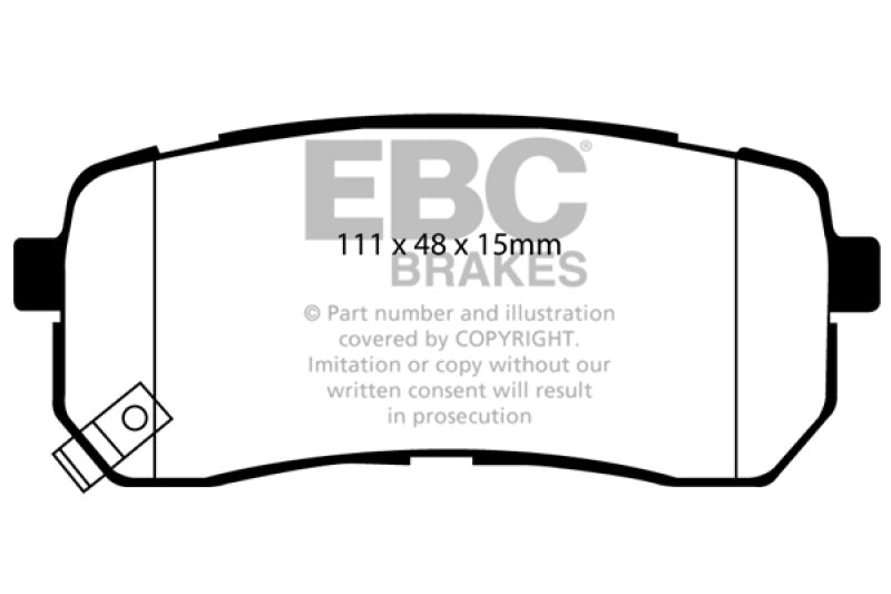 EBC 07-12 Hyundai Veracruz 3.8 Greenstuff Rear Brake Pads