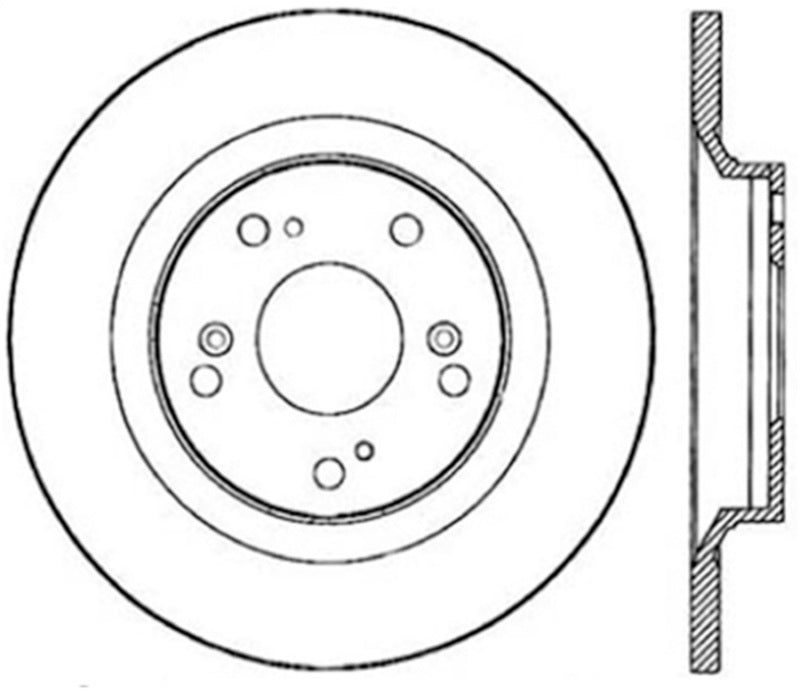 StopTech Power Slot 00-09 Honda S2000 CRYO Rear Left Slotted Rotor