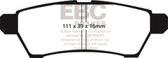 EBC 05+ Nissan Frontier 2.5 2WD Greenstuff Rear Brake Pads