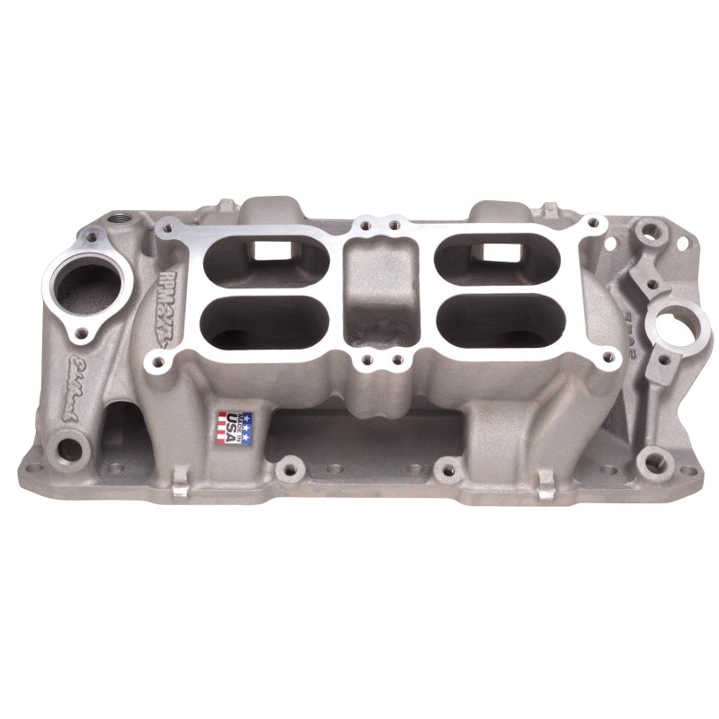 نظام Edelbrock Performer RPM Dual-Quad Air-Gap لمحرك شيفروليه ذي الكتلة الصغيرة