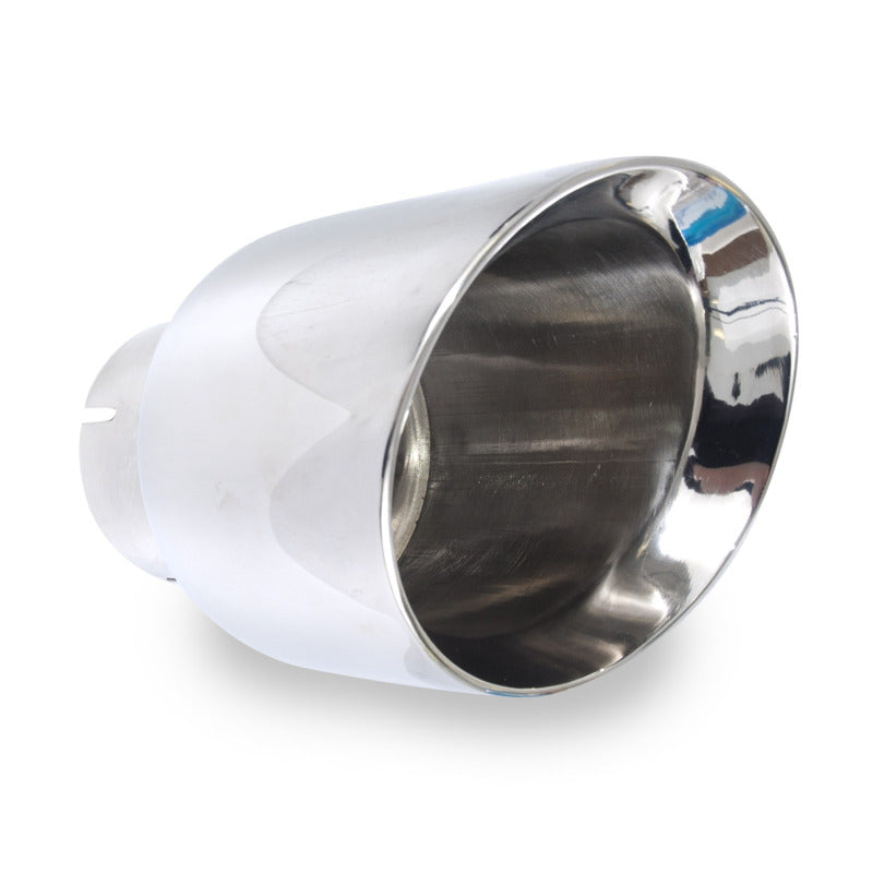 Stainless Works Conical Double Wall Slash Cut Exhaust Tip - 4in Body 2 1/2in