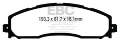 EBC 13+ Ford F250 (inc Super Duty) 6.2 (2WD) Extra Duty Rear Brake Pads