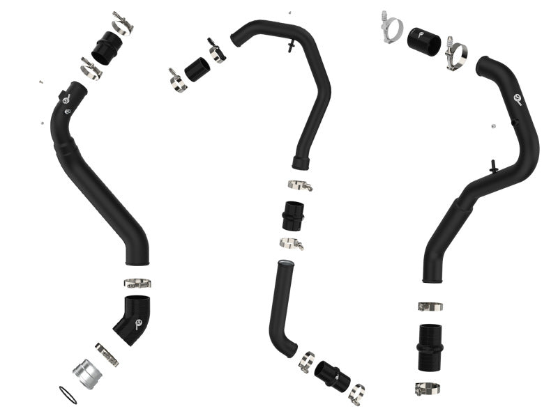 مبردات داخلية aFe Bladerunner I/C أنابيب ساخنة/باردة 2021+ Ford F-150 V6-2.7L (tt) - أسود