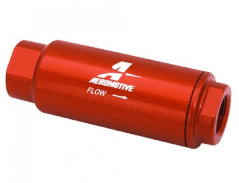 فلتر خطي من AeroMotive - (3/8 NPT) عنصر SS مقاس 100 ميكرون