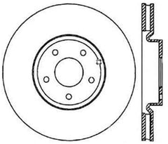 StopTech SportStop 6/02-08 Nissan 350Z / 8/02-04 Infiniti G35 Slotted & Drilled Rear Right Rotor