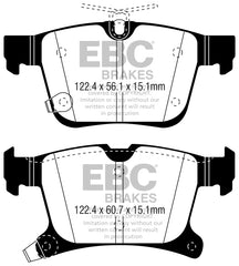 EBC 2016+ Chrysler Pacifica (RU) 3.6L Yellowstuff Rear Brake Pads