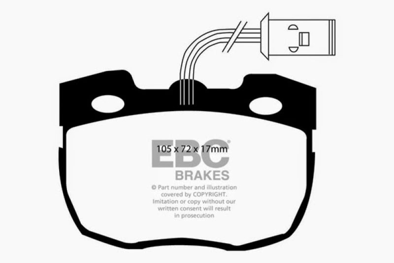 EBC 95-96 Land Rover Discovery (Series 1) 3.9 Greenstuff Front Brake Pads