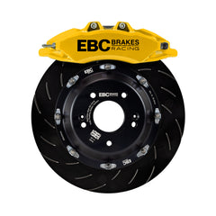 مجموعة فرامل أمامية كبيرة مقاس 355 مم من EBC Racing 08-21 Nissan 370Z Yellow Apollo-6