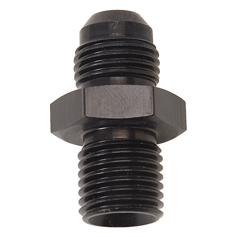 Russell Performance -6 AN Flare to 14mm x 1.5 Metric Thread Adapter (Black )