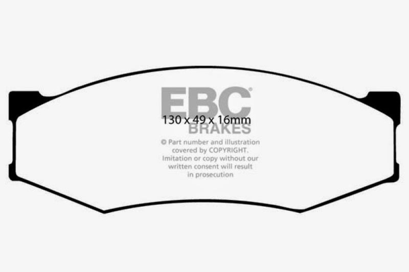 EBC 89-97 Nissan Pick-up 4 Cyl Greenstuff Front Brake Pads