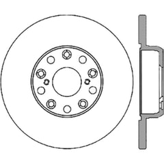 StopTech Power Slot 01-05 Lexus IS300 Rear Right Slotted Cryo Rotor