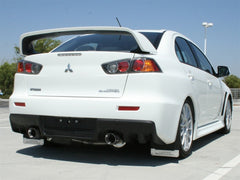 عادم تاكيدا aFe 304SS مزدوج Cat-Back مع أطراف مصقولة 08-13 Mitsubishi Lancer Evo X L4 2.0L Turbo