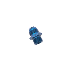 Russell Performance -4 AN Flare to 8mm x 1.5 Metric Thread Adapter (Blue)