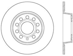 StopTech 10-12 and 15-16 Audi A3/A3 Quattro Sportstop Cryo Slotted & Drilled Rear Left Rotor