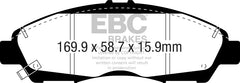 EBC 2017+ GMC Acadia (2nd Gen) 2.5L Greenstuff Front Brake Pads