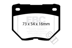 EBC 89-95 Nissan Skyline (R32) 2.6 Twin Turbo GT-R Yellowstuff Rear Brake Pads