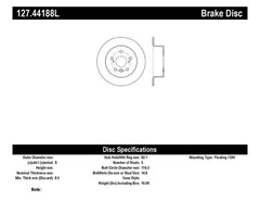 StopTech Sport Drilled & Slotted Rotor - Rear Left