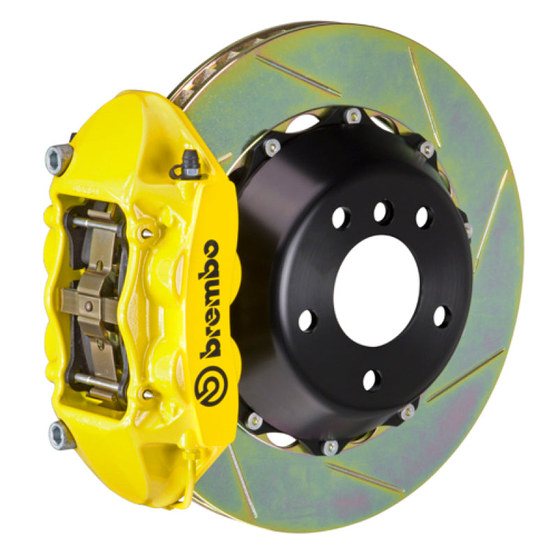 Brembo 23+ Z (RZ34) Rear GT BBK 4 Piston Cast 380x28 2pc Rotor Slotted Type-1- Yellow