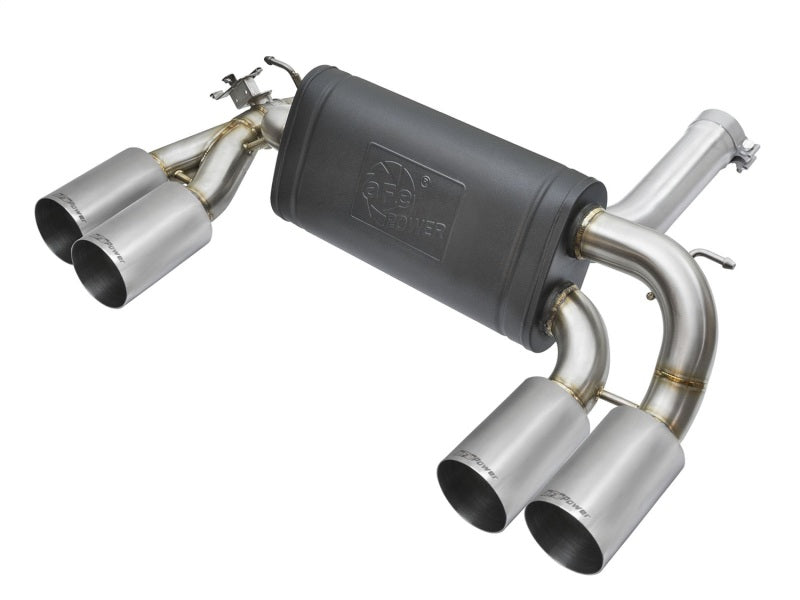 aFe MACHForce XP 3in - 2 1/2in Axle Back 304SS Exhaust with Polished Tips 16-17 BMW M2 (f87)