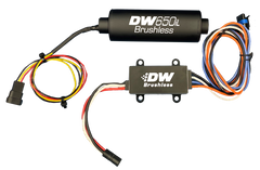 DeatschWerks DW650iL Series 650LPH In-Line External Fuel Pump w/ PWM Controller