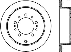 StopTech Sport Slot 08-13 Lexus LX450/470/570 / 07-12 Toyota Tundra Slotted Right Rear CRYO Rotor