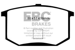 EBC 75-80 Lotus Esprit 2.0 Yellowstuff Rear Brake Pads