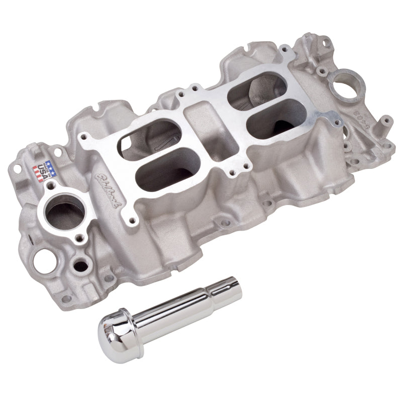 محرك Edelbrock Performer RPM Dual-Quad لشيفروليه 348/409 Win Big Block Large Port