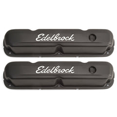 Edelbrock Valve Cover Signature Series Chrysler 1965-1991 318-340-360 CI V8 Black