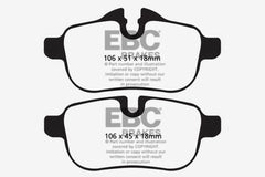 EBC 09-10 BMW Z4 E89 Bluestuff Rear Brake Pads