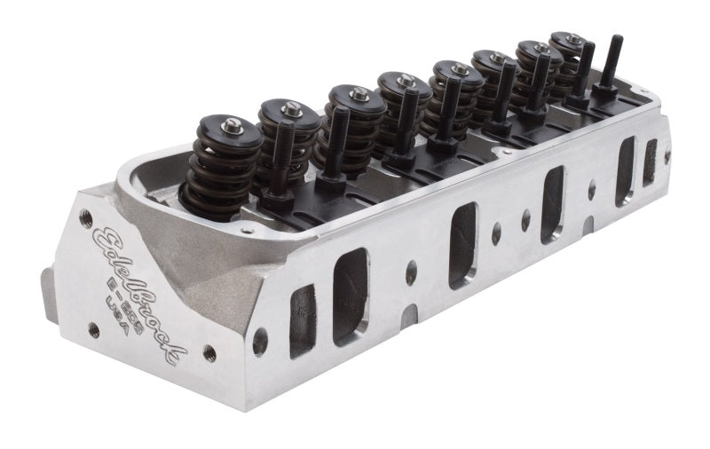 رأس أسطوانة Edelbrock 1Pr SBF E-205 2 08 مدخل كامل كامل (زوج) مجمع مع نوابض