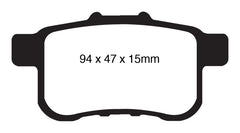 EBC 09-14 Acura TSX 2.4 Yellowstuff Rear Brake Pads