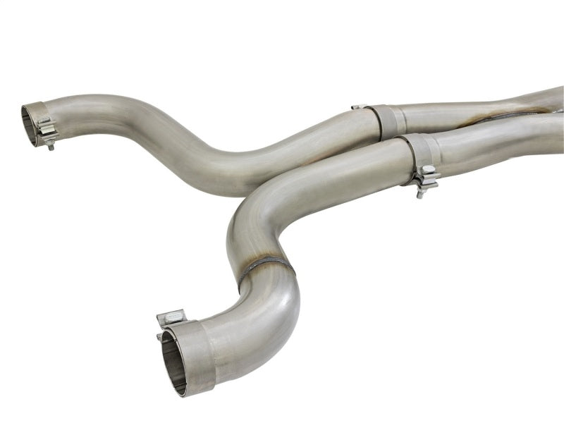 aFe MACHForce XP 3in 304 SS Axle-Back Dual Exhaust (NPP) مع أطراف مصقولة 16-17 Camro SS V8-6.2L