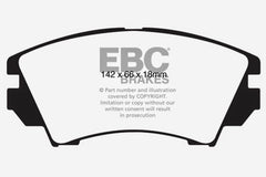 EBC 10+ Chevrolet Equinox 2.4 Greenstuff Front Brake Pads