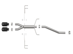 نظام عادم خلفي للمحور من aFe Takeda مقاس 2.5 بوصة 304SS لسيارة هوندا سيفيك تايب R L4-2.0L (t) موديل 17-19 - طرف أسود