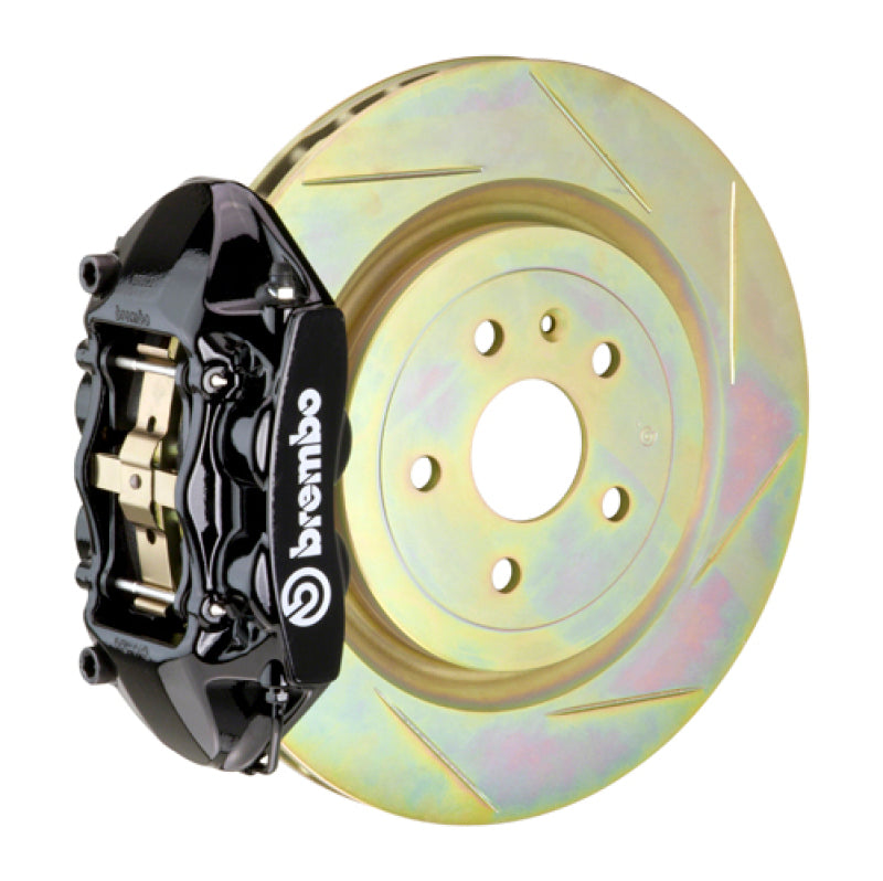 Brembo SS خلفي GT BBK 4 مكابس مصبوبة مقاس 365x28 قطعة واحدة دوار مشقوق من النوع 1 أحمر