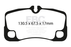 EBC 07-09 Porsche 911 (997) (Cast Iron Rotor only) 3.6 GT3 Bluestuff Rear Brake Pads