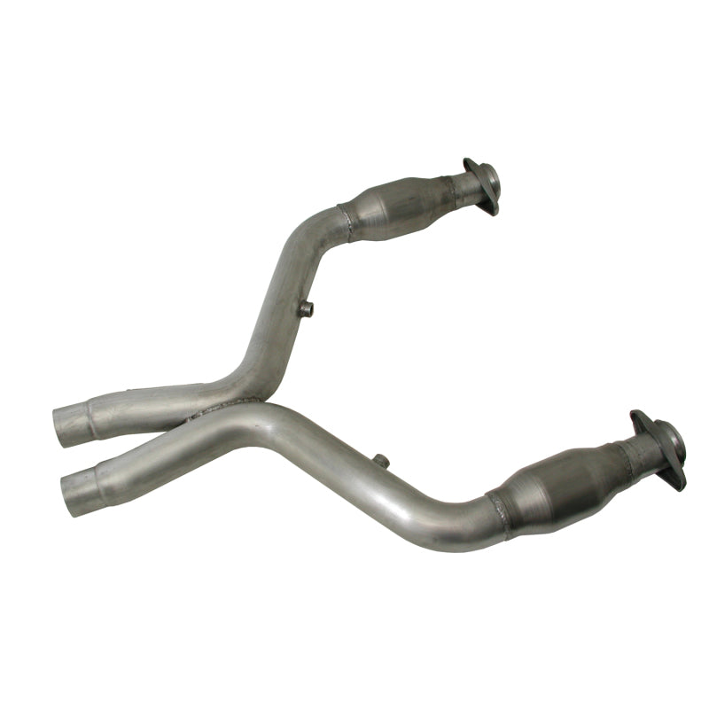 BBK 11-14 Mustang 5.0 Short Mid X Pipe مع محولات حفازة 3.0 لرؤوس الأنابيب الطويلة من BBK